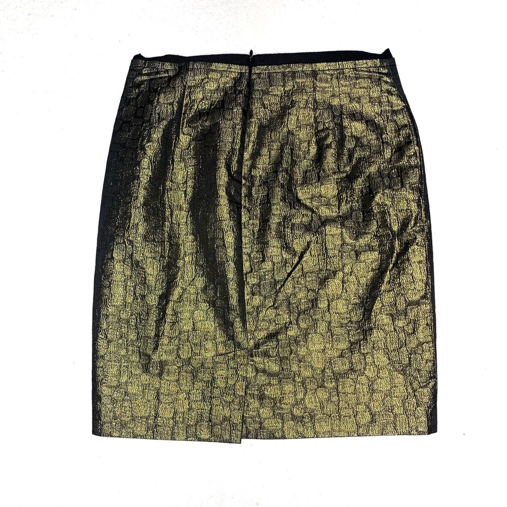 Ann Taylor LOFT Petite Gold and Black Skirt Size 0P - Picture 2 of 3